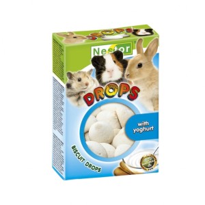 NESTOR Dropsy biszkoptowe z jogurtem dla gryzoni i królików 086