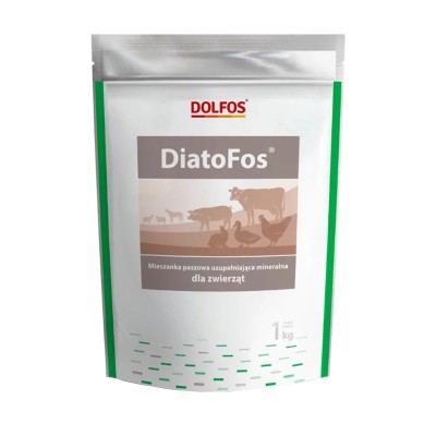 DIATOFOS Piórojady ptaszyńce pasożyty zwierzęta hodowlane 1kg DOLFOS