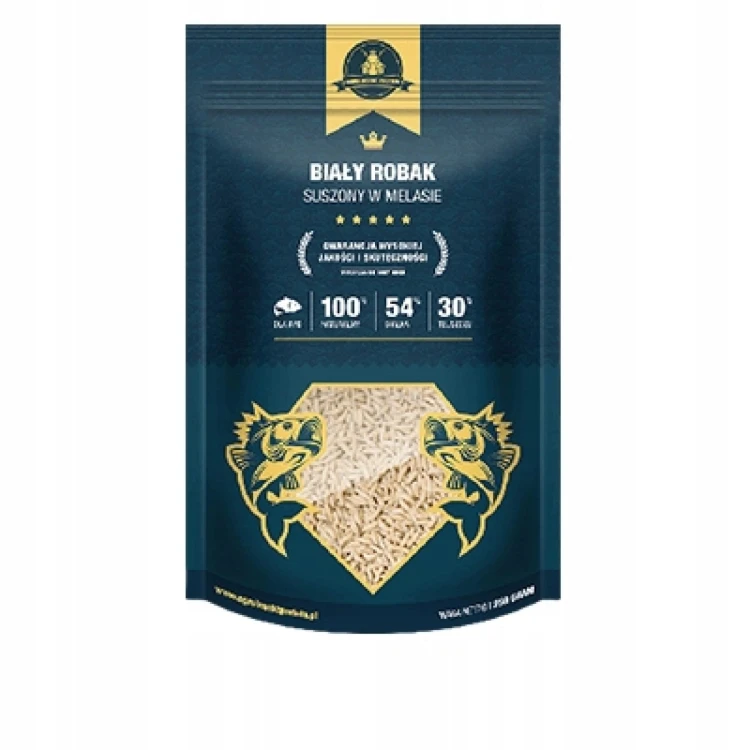 Biały robak suszony cały w melasie METHOD FEEDER 250g