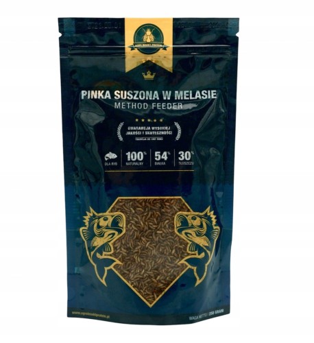 Pinka suszona w melasie cały robak zanęta METHOD FEEDER 250g
