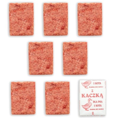 Mięso mrożone dla psa kota KACZKA kostka b/k 20kg BARF