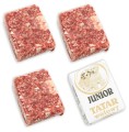 Mięso mrożone karma dla szczeniąt JUNIOR wołowina kostka 4x250g 1kg BARF