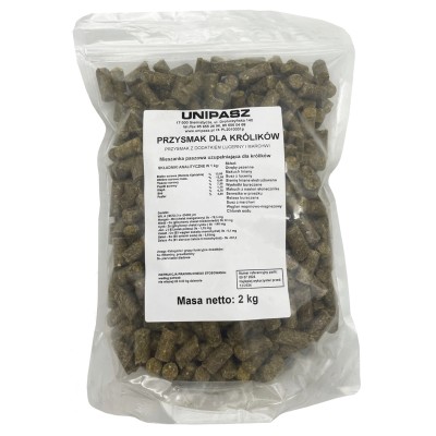 Przysmak marchwiowy KRÓLIK pasza mieszanka dla królików 2kg UNIPASZ