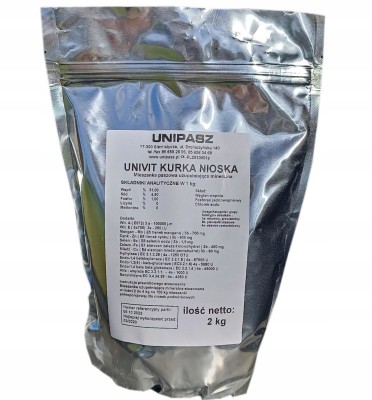 Witaminy dla kur UNIVIT Kurka Nioska 2kg UNIPASZ