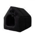 Royal House R:1 ekskluzywny domek legowisko CZARNE 38x32cm S