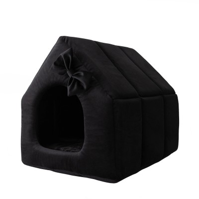 Royal House R:1 ekskluzywny domek legowisko CZARNE 38x32cm S