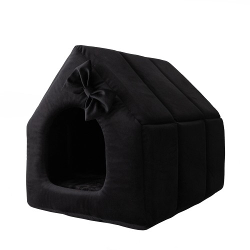 Royal House R:1 ekskluzywny domek legowisko CZARNE 38x32cm S