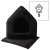 Royal House R:1 ekskluzywny domek legowisko CZARNE 38x32cm S