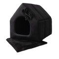 Royal House R:1 ekskluzywny domek legowisko CZARNE 38x32cm S
