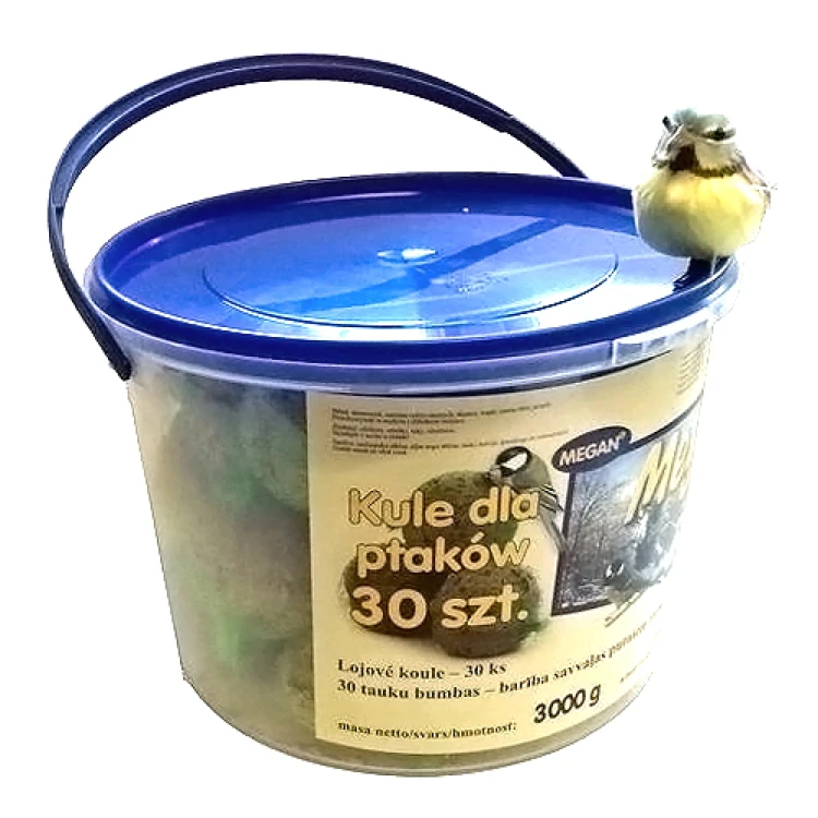 MEGAN Karma kula zimowa tłuszczowa 30x100g wiaderko ME152