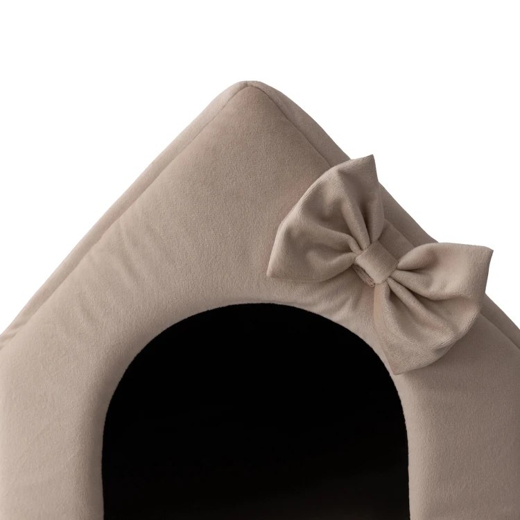 Royal House R:2 ekskluzywny domek legowisko posłanie ŚMIETANKOWY 44x37cm M