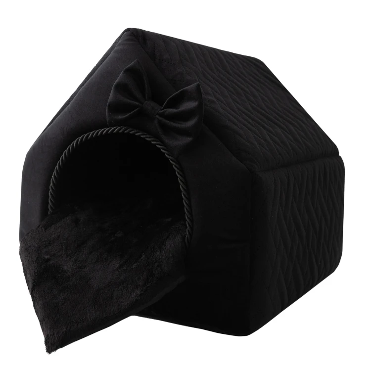 Royal Prestige R:2 legowisko posłanie ekskluzywny domek CZARNE 44x37cm M