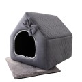 Royal Deluxe R:1 ekskluzywny domek legowisko posłanie OŁÓWKOWY 38x32cm S