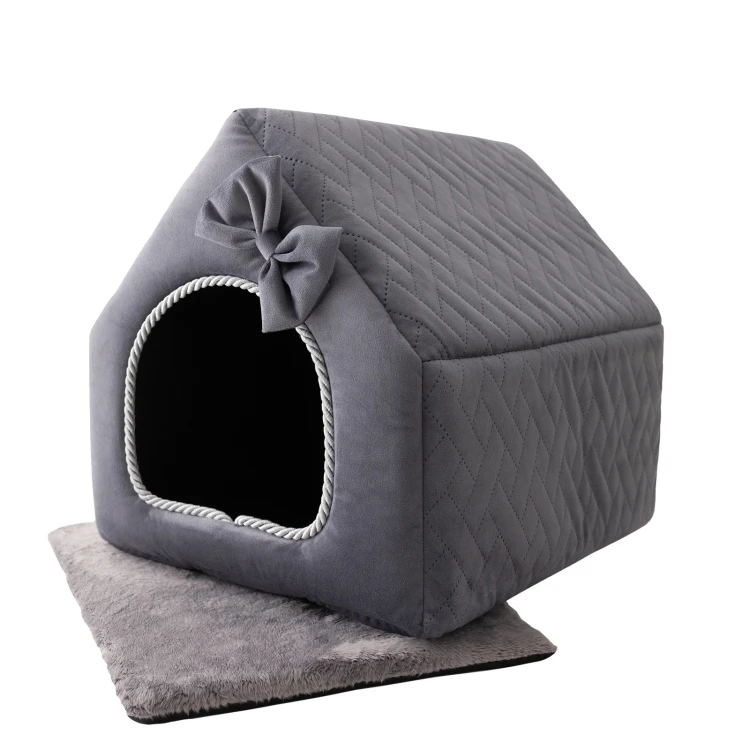 Royal Deluxe R:1 ekskluzywny domek legowisko posłanie OŁÓWKOWY 38x32cm S