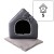 Royal Deluxe R:1 ekskluzywny domek legowisko posłanie OŁÓWKOWY 38x32cm S