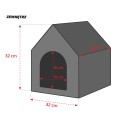 Royal Deluxe R:1 ekskluzywny domek legowisko posłanie OŁÓWKOWY 38x32cm S