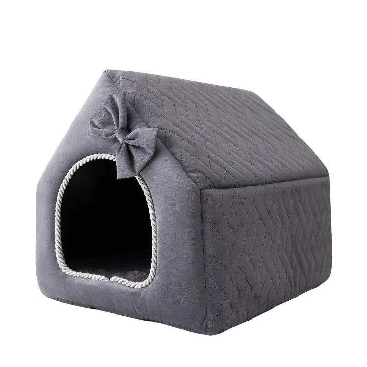 Royal Deluxe R:1 ekskluzywny domek legowisko posłanie OŁÓWKOWY 38x32cm S