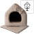 Royal Deluxe R:2 ekskluzywny domek legowisko posłanie ŚMIETANKOWY 44x37cm M