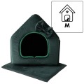 Royal Prestige R:2 legowisko ekskluzywny domek BUTELKOWA ZIELEŃ 44x37cm M