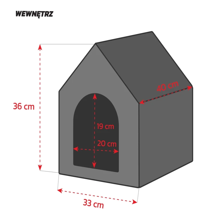 Royal Prestige R:2 legowisko ekskluzywny domek BUTELKOWA ZIELEŃ 44x37cm M