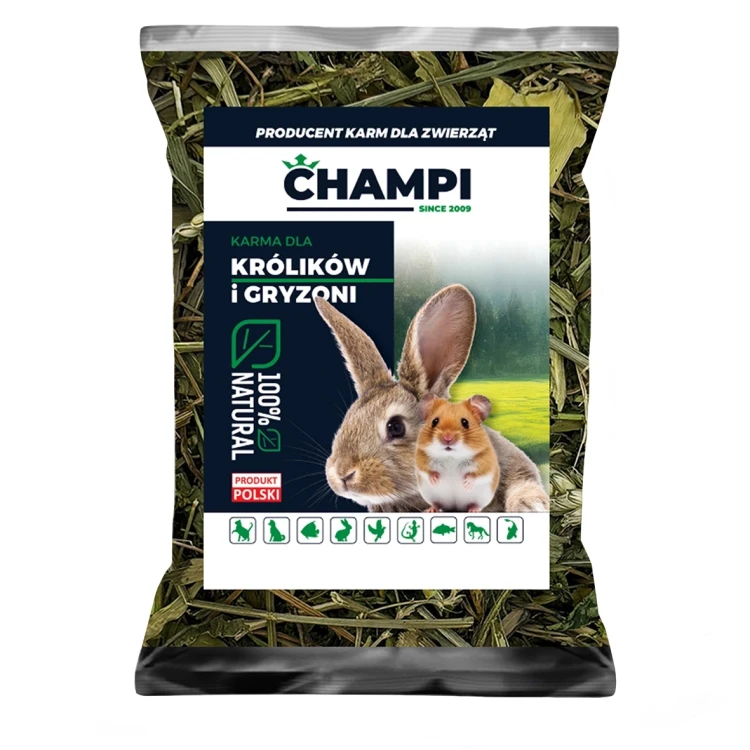 POLNY BUKIET 1kg zioła dla gryzoni królika witaminy z natury karma Champi
