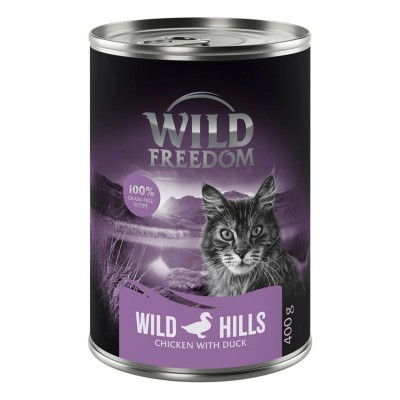 Mokra karma dla kota WILD FREEDOM KURCZAK Z KACZKĄ puszka 400g