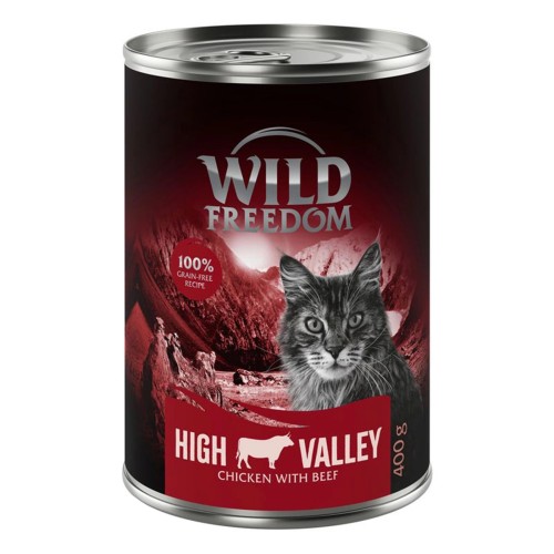 Mokra karma dla kota WILD FREEDOM KURCZAK Z WOŁOWINĄ puszka 400g