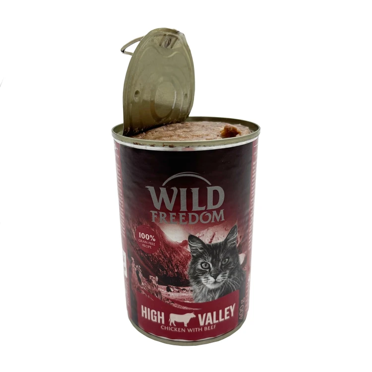 Mokra karma dla kota WILD FREEDOM KURCZAK Z WOŁOWINĄ puszka 400g