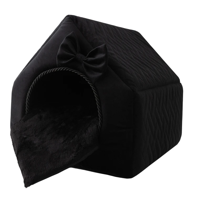 Royal Prestige R:3 legowisko posłanie ekskluzywny domek CZARNE 47x43cm L