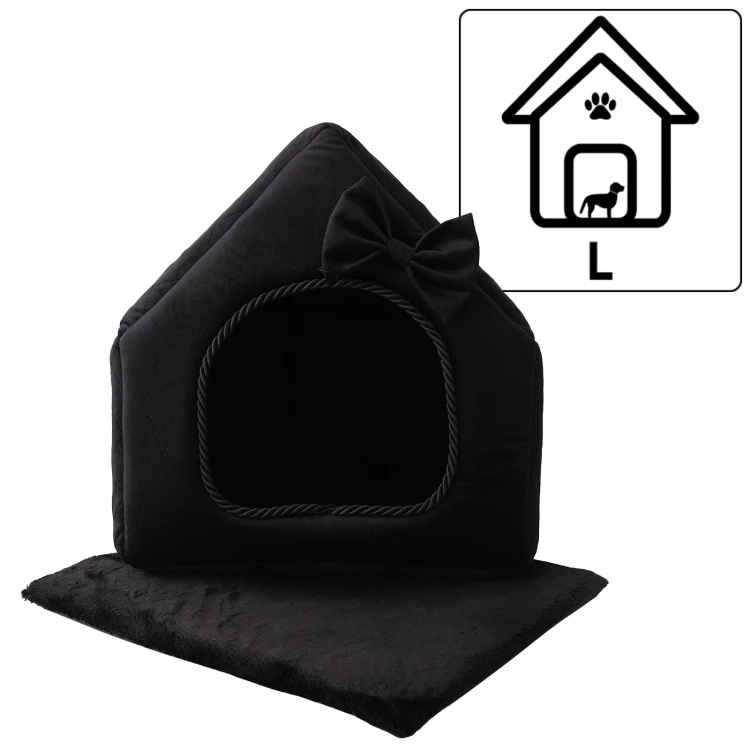 Royal Prestige R:3 legowisko posłanie ekskluzywny domek CZARNE 47x43cm L