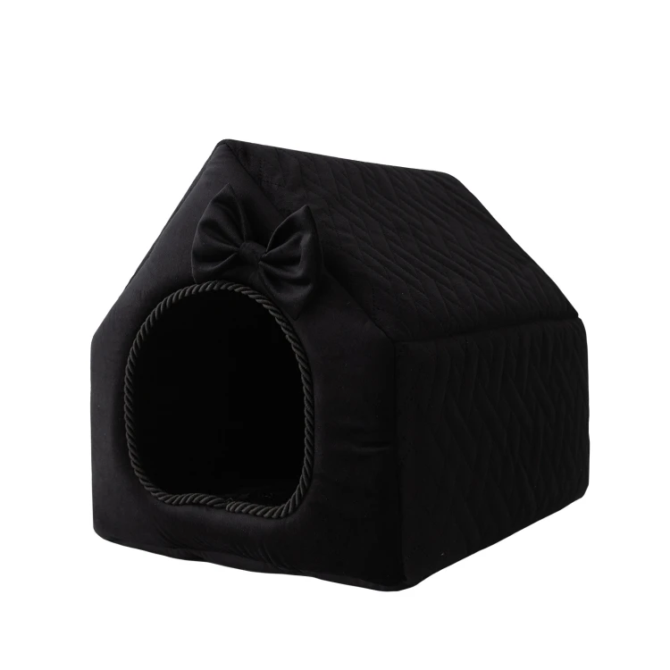 Royal Prestige R:3 legowisko posłanie ekskluzywny domek CZARNE 47x43cm L