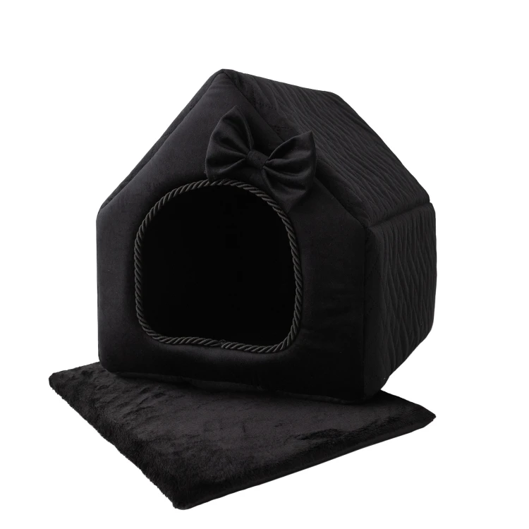 Royal Prestige R:3 legowisko posłanie ekskluzywny domek CZARNE 47x43cm L