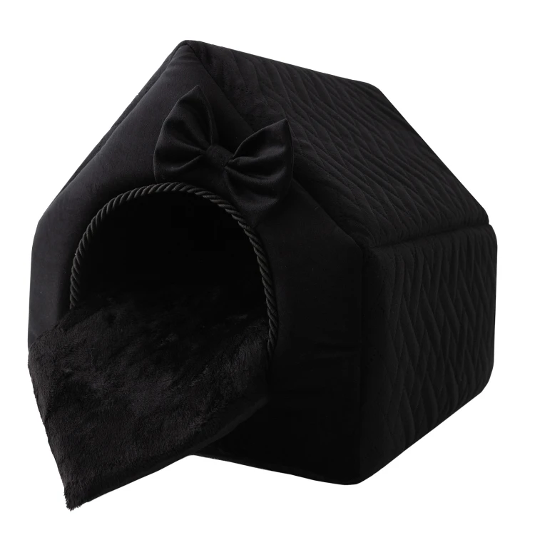 Royal Prestige R:3 legowisko posłanie ekskluzywny domek CZARNE 47x43cm L
