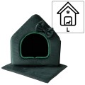Royal Prestige R:3 legowisko ekskluzywny domek BUTELKOWA ZIELEŃ 47x43cm L