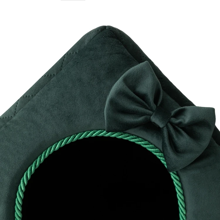 Royal Prestige R:3 legowisko ekskluzywny domek BUTELKOWA ZIELEŃ 47x43cm L