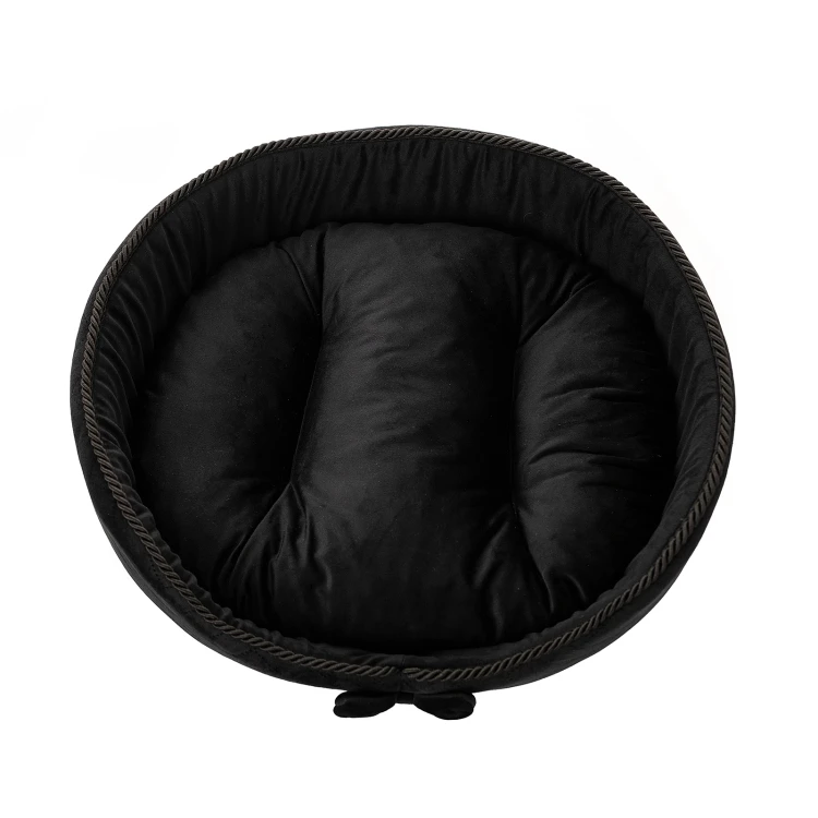 Royal Bed M ekskluzywne legowisko z poduszką CZARNE kojec poduszka 50cm
