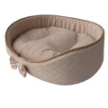 Royal Bed M ekskluzywne legowisko z poduszką ŚMIETANKOWY kojec poducha 50cm