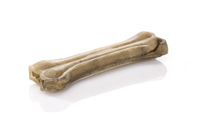 Kość prasowana z skóry wołowej przysmak wołowy 21cm smakołyk gryzak 2szt