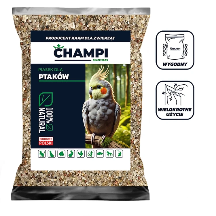 4,5kg Piasek z MUSZELKAMI minerałami dla ptaków papug kąpielowy