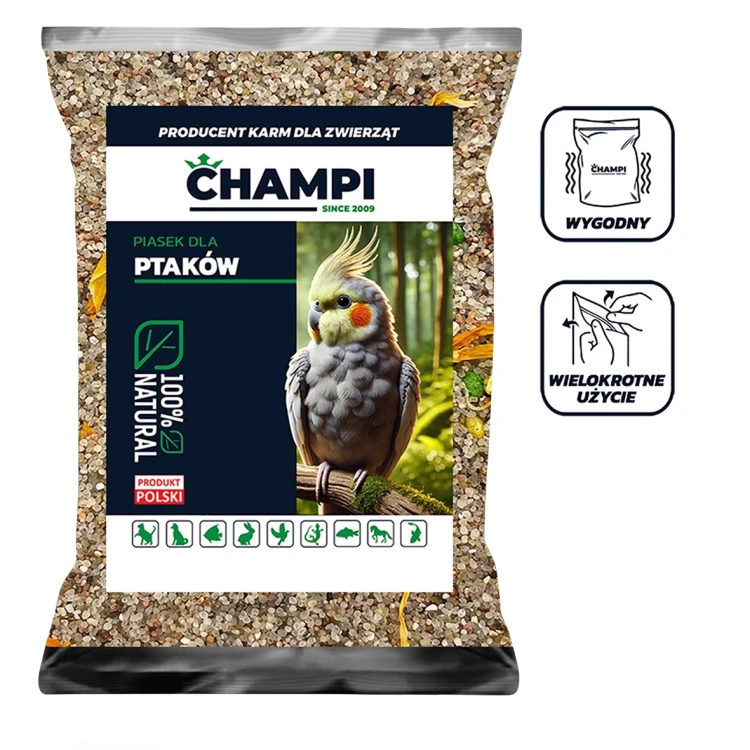 4,5kg Piasek z KWIATAMI i minerałami dla ptaków papug kąpielowy