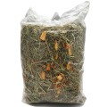 Siano z marchewką jabłkiem naturalne sianko dla gryzoni krótka świnki 450g