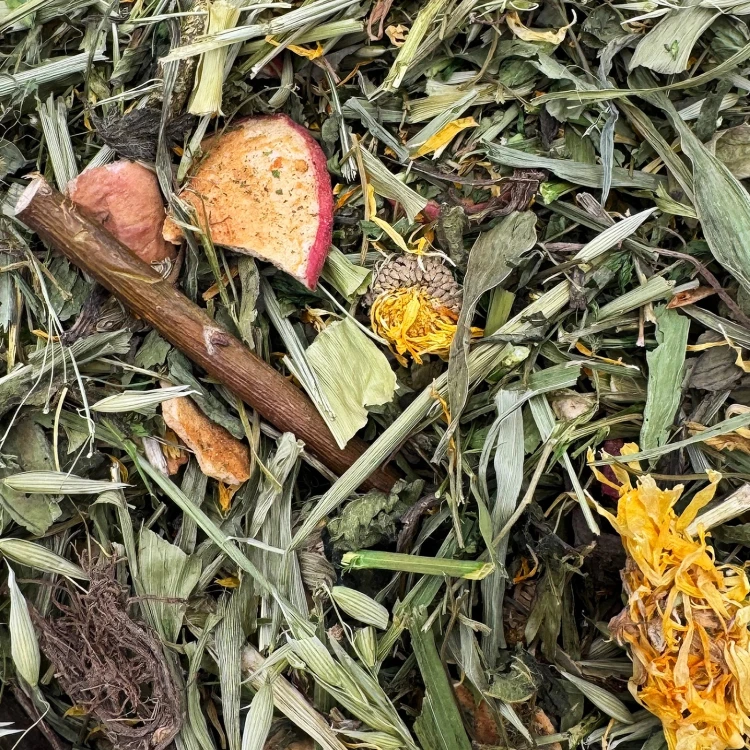 Karma dla KRÓLIKA CODZIENNA zioła owoce dla gryzoni świnki 500g Champi