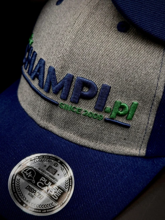 Czapka Champi.pl Speedway Collection Musielak Zengi Mencel Granatowo/szara