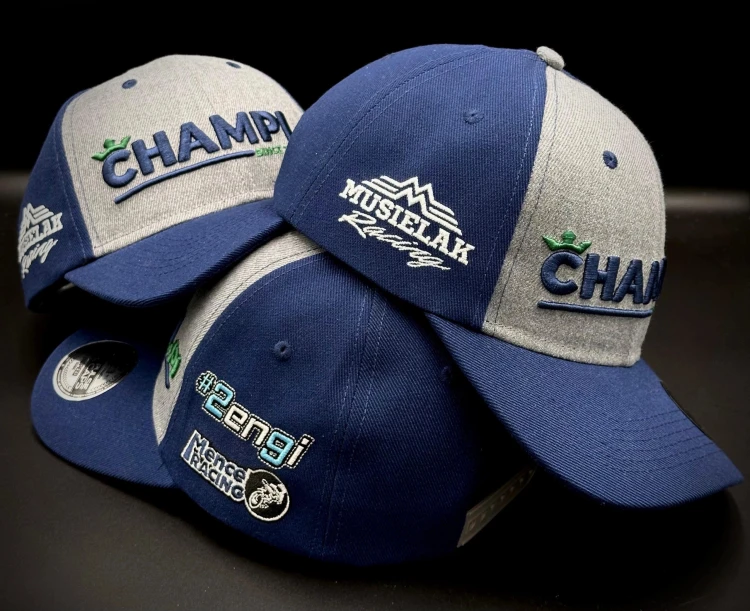 Czapka Champi.pl Speedway Collection Musielak Zengi Mencel Granatowo/szara