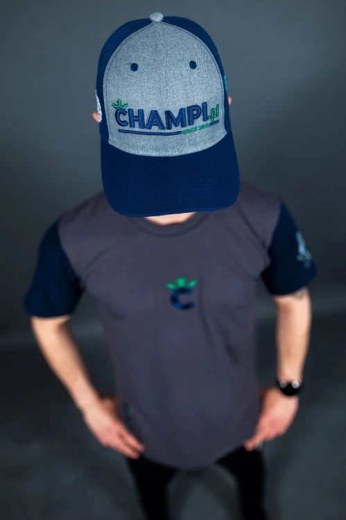 Czapka Champi.pl Speedway Collection Musielak Zengi Mencel Granatowo/szara