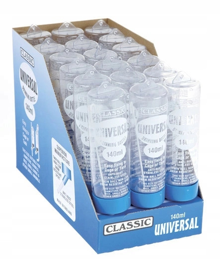 Poidło poidełko kulkowe dla gryzoni królików UNIVERSAL z haczykiem 140ml