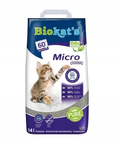 Żwirek dla kota bentonitowy Biokat's Micro Classic 3 W 1 Extra 14 L TRAWA