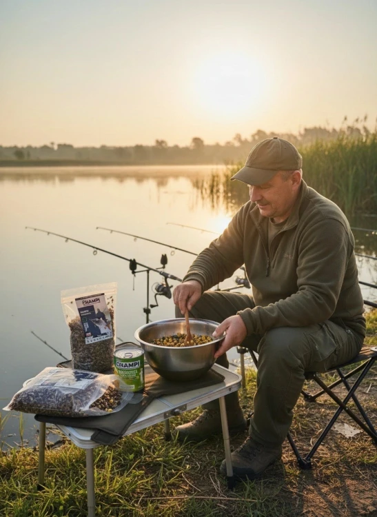 Kukurydza bobik łubin konopie MIX ZIAREN WĘDKARSKICH zanęta ziarno 14kg