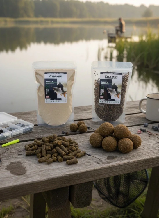 Robaki na ryby BABY cały suszony robak Method Feeder 250g zanęta Champi
