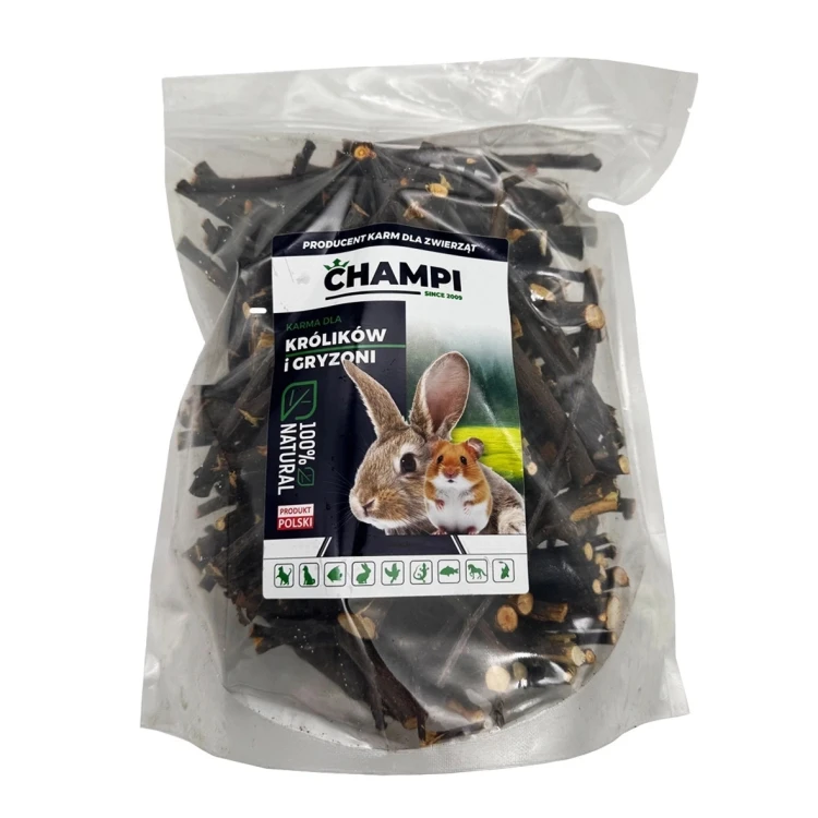 Gałązki jabłoni gruszy 1kg 10-15 karma dla królika świnki szynszyli CHAMPI